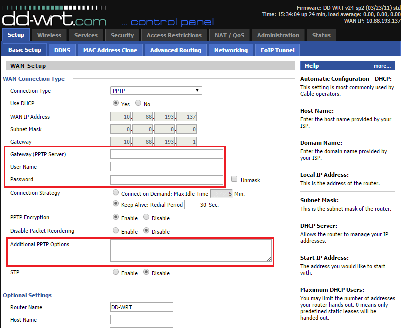 How to setup VPN on a DD-WRT router